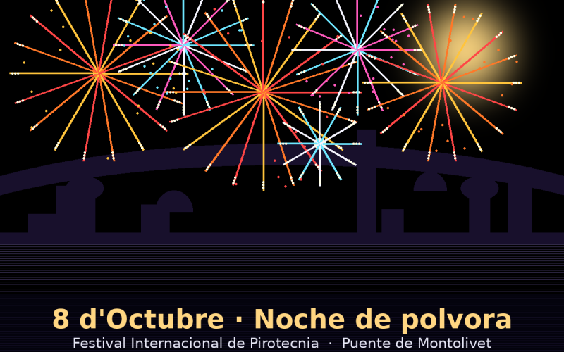 València recupera el Festival Internacional de Pirotecnia en la víspera del 9 d'Octubre