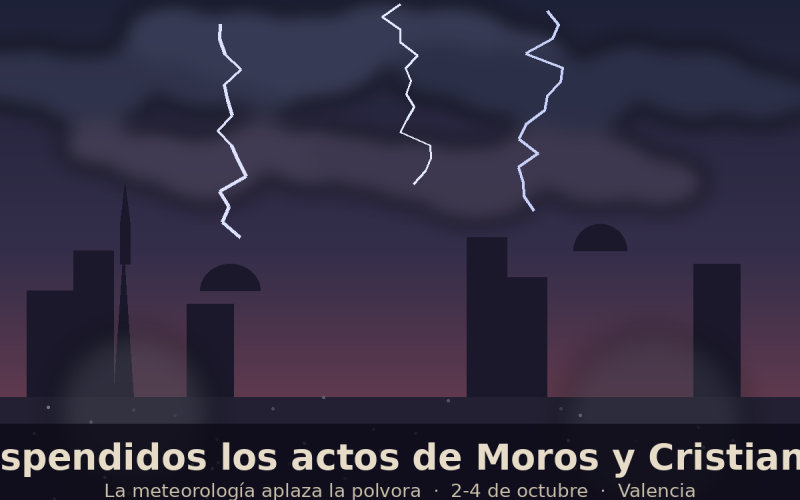 First Moors and Christians events in València suspended due to the weather